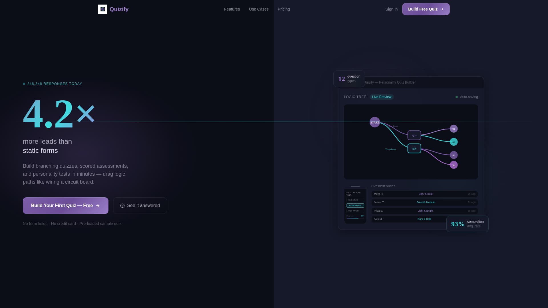 Quizify - Dynamic Assessment Landing Page Template