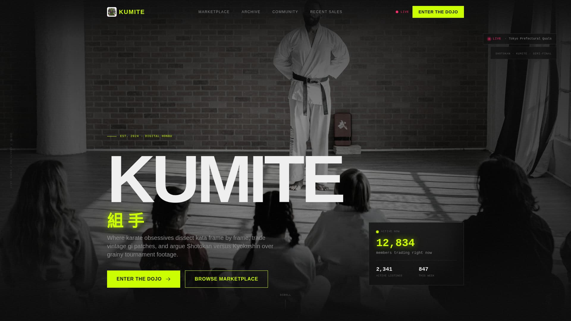 Kumite - Elite Karate Landing Page Template