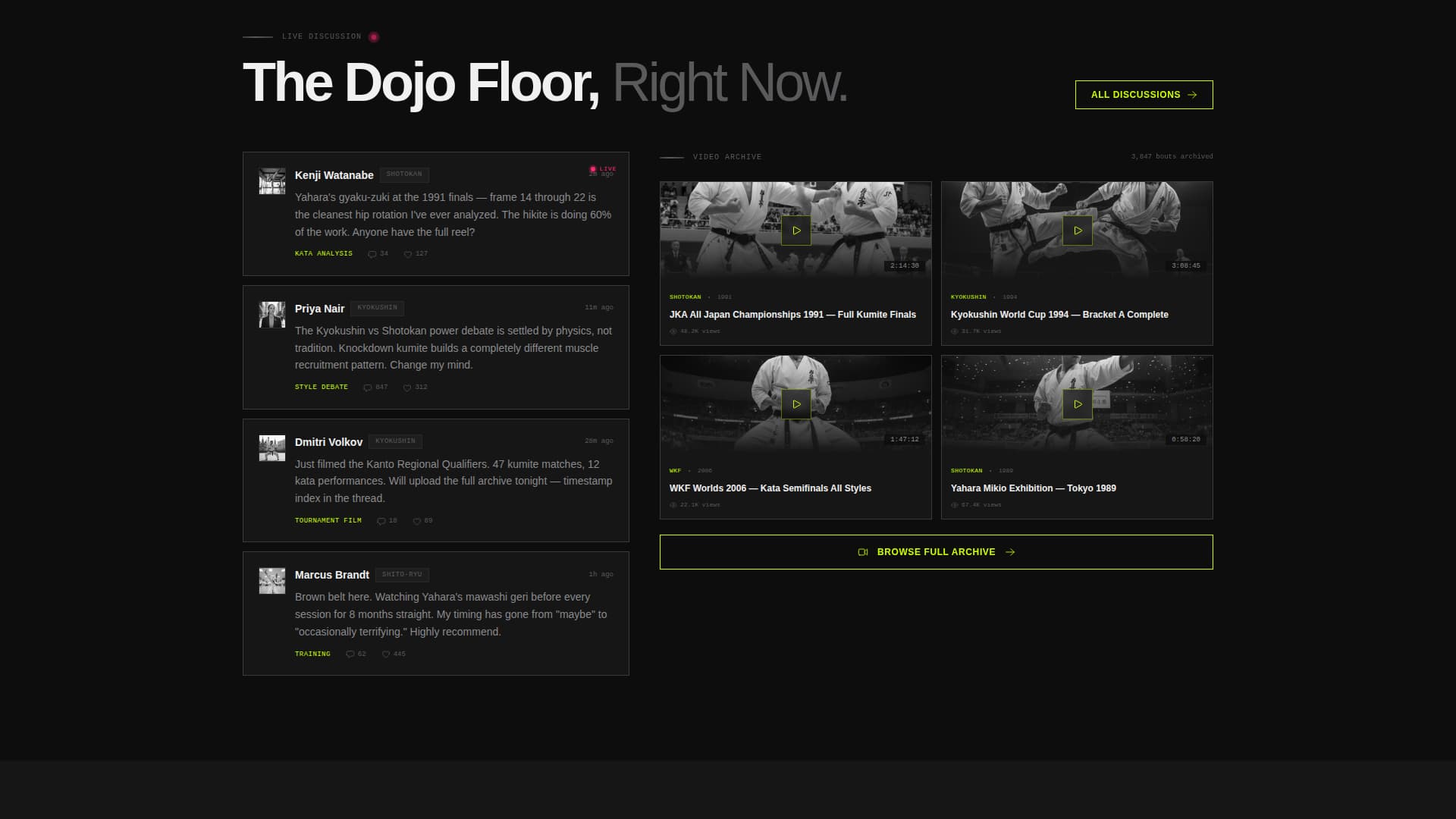 Kumite - Elite Karate Landing Page Template