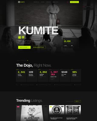 Kumite - Elite Karate Landing Page Template