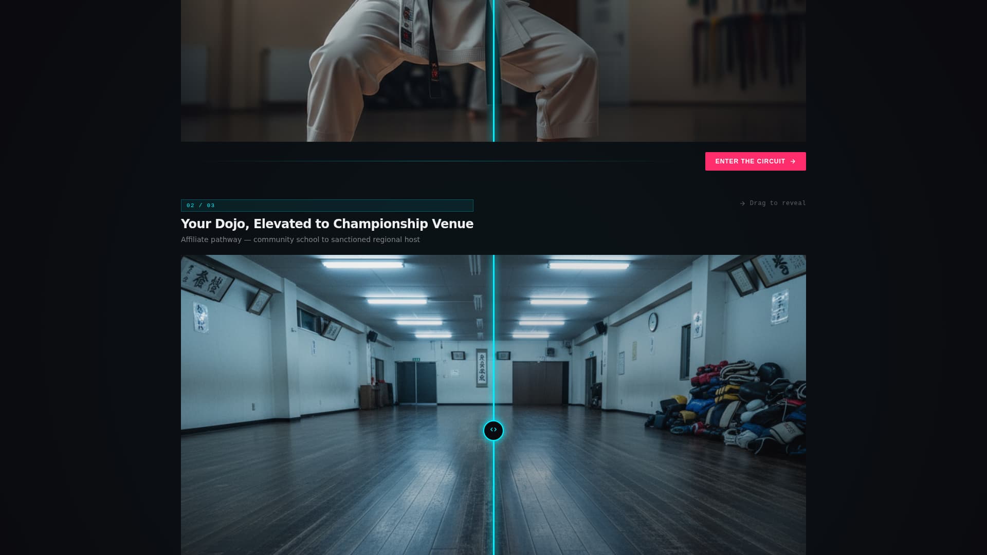 Kiai - Electrifying Karate Landing Page Template