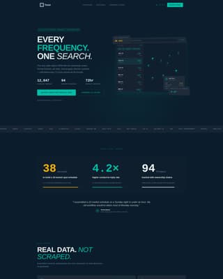 Tuner - Powerful Radio CRM Landing Page Template