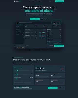 Railroad Vertical SaaS Cost Calculator Website Template