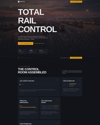 Track — Smart Railroad Operations Landing Page Template
