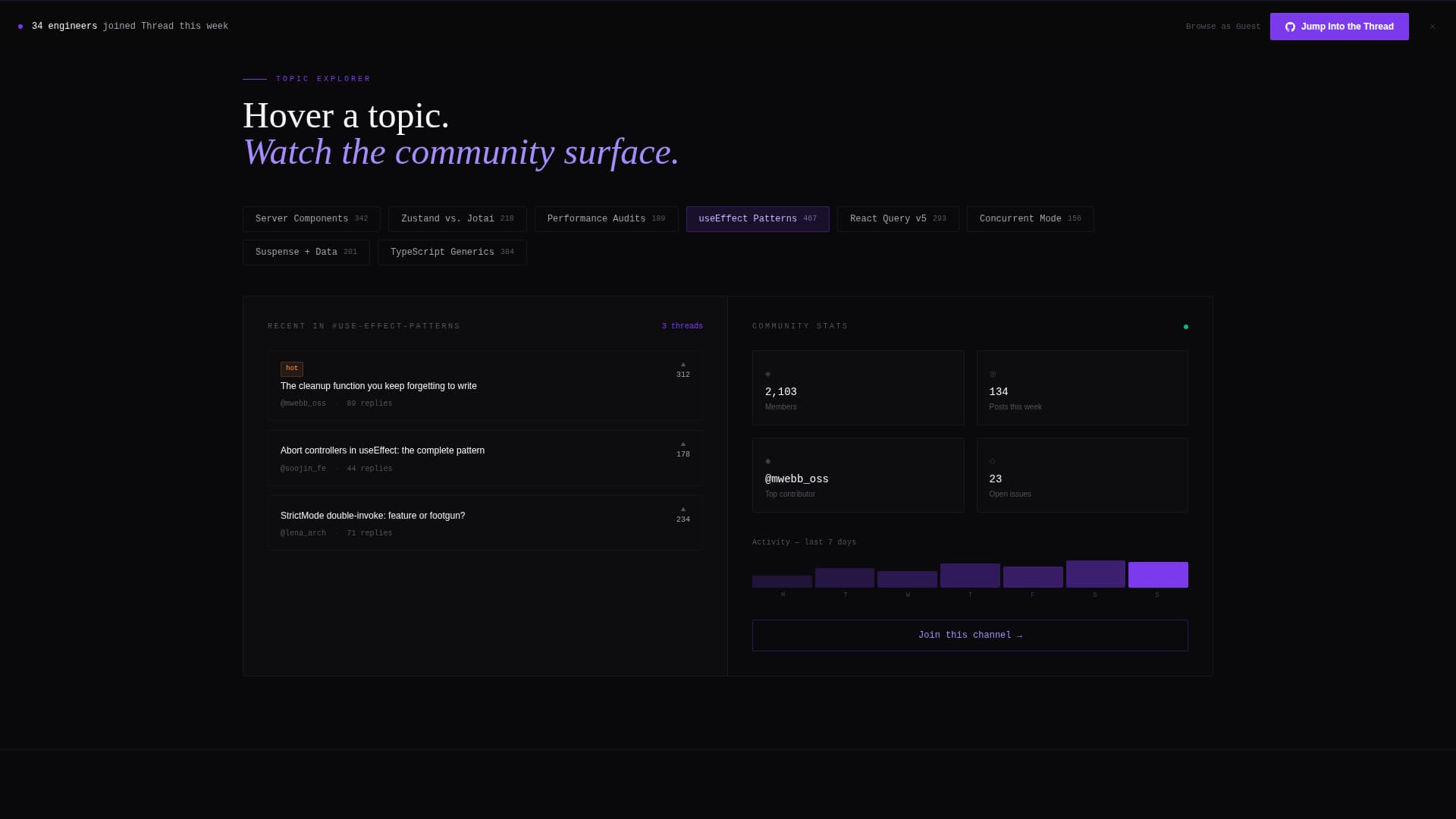 Thread - Vibrant React Landing Page Template