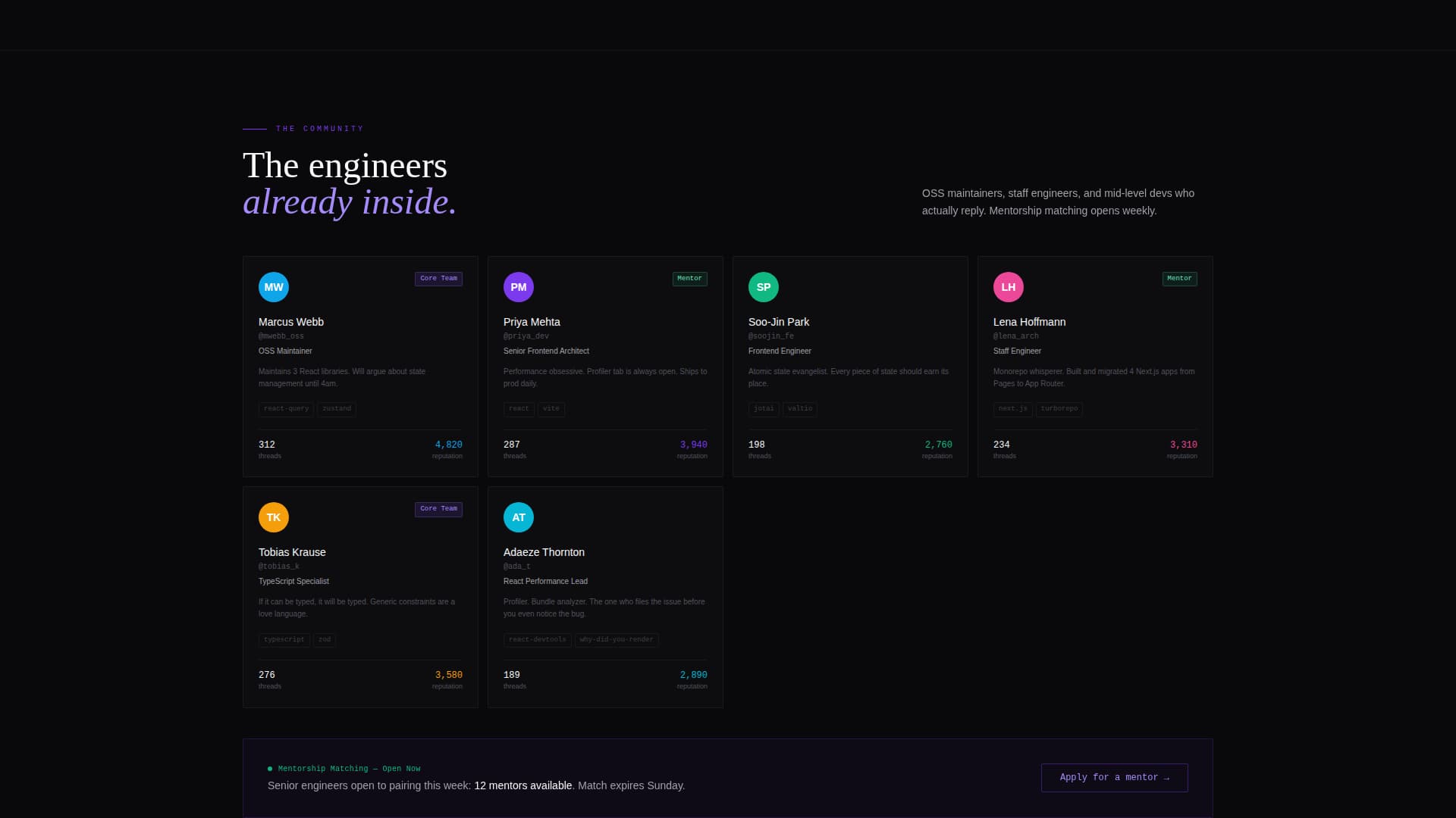 Thread - Vibrant React Landing Page Template