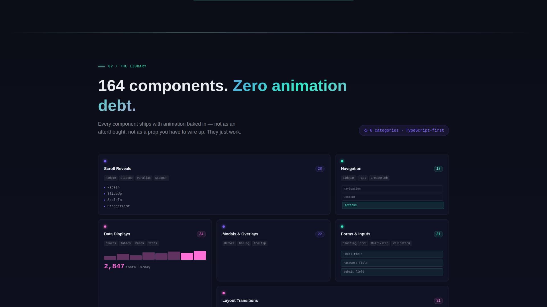 Scaffold - Animated React Landing Page Template
