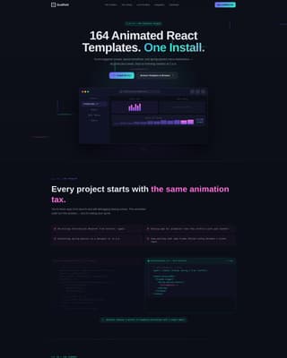 Scaffold - Animated React Landing Page Template
