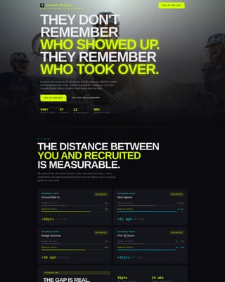 Crease - Elite Lacrosse Landing Page Template