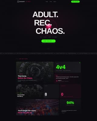 Stick — Powerful Competitive Lacrosse Landing Page Template