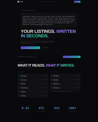 Listify - Powerful Realestateai Landing Page Template