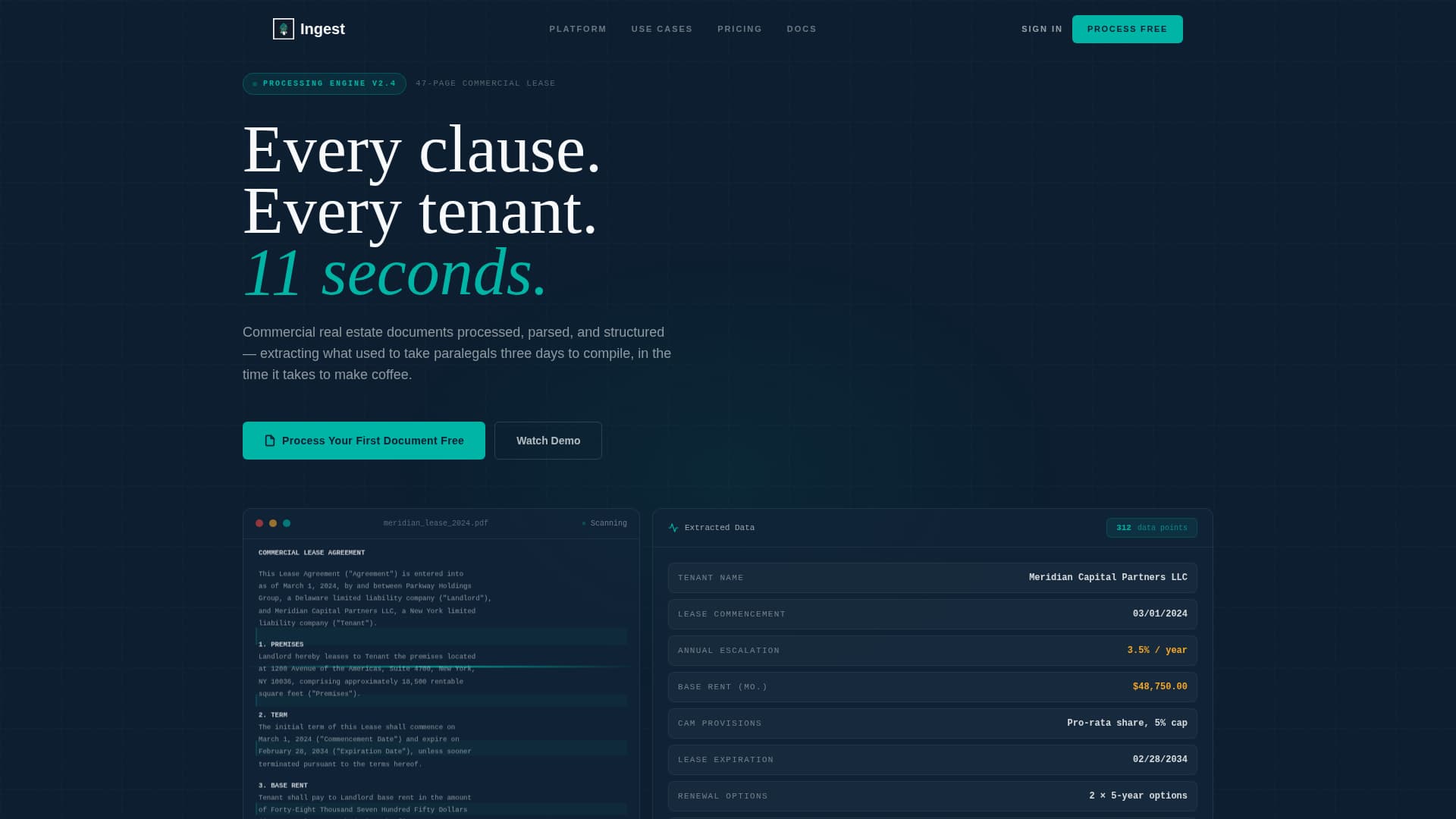 Ingest - Powerful Realestate Landing Page Template