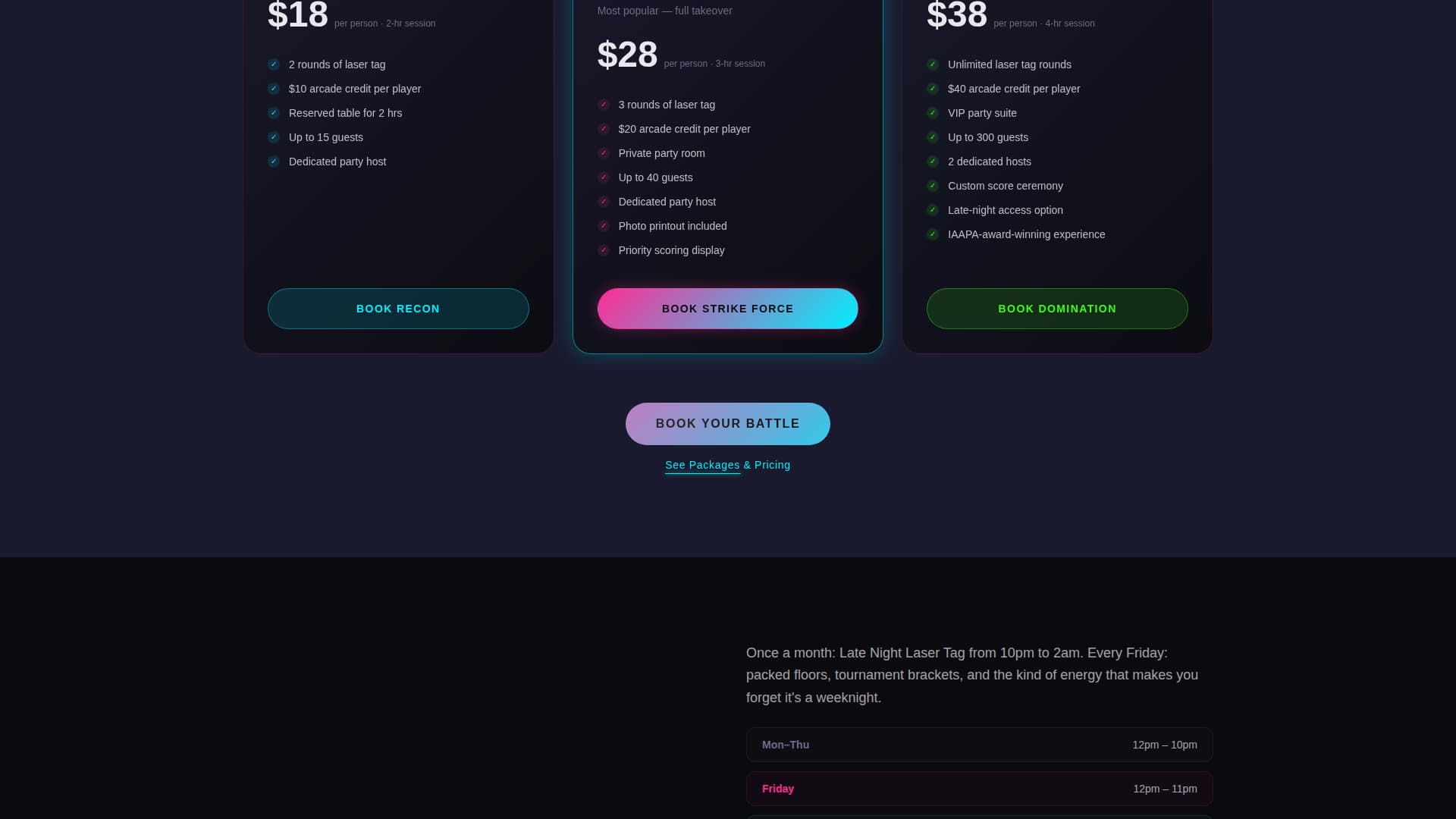 Zap - Electric Entertainment Landing Page Template
