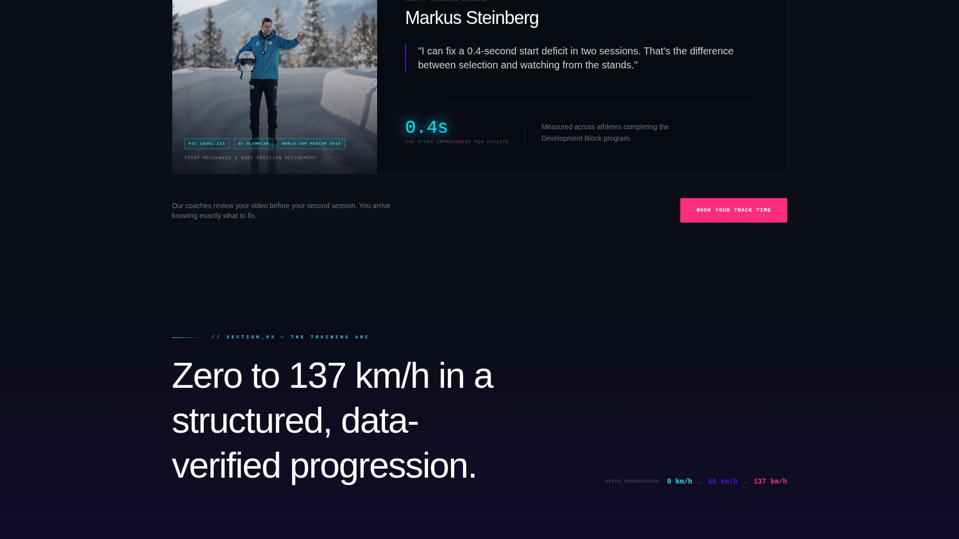 Slide - Elite Luge Landing Page Template
