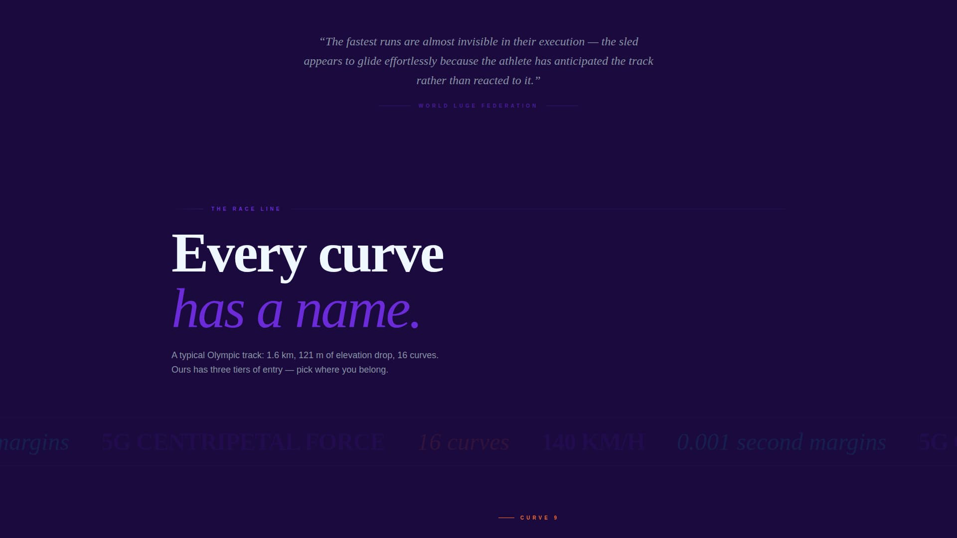 Schuss - Electrifying Luge Landing Page Template