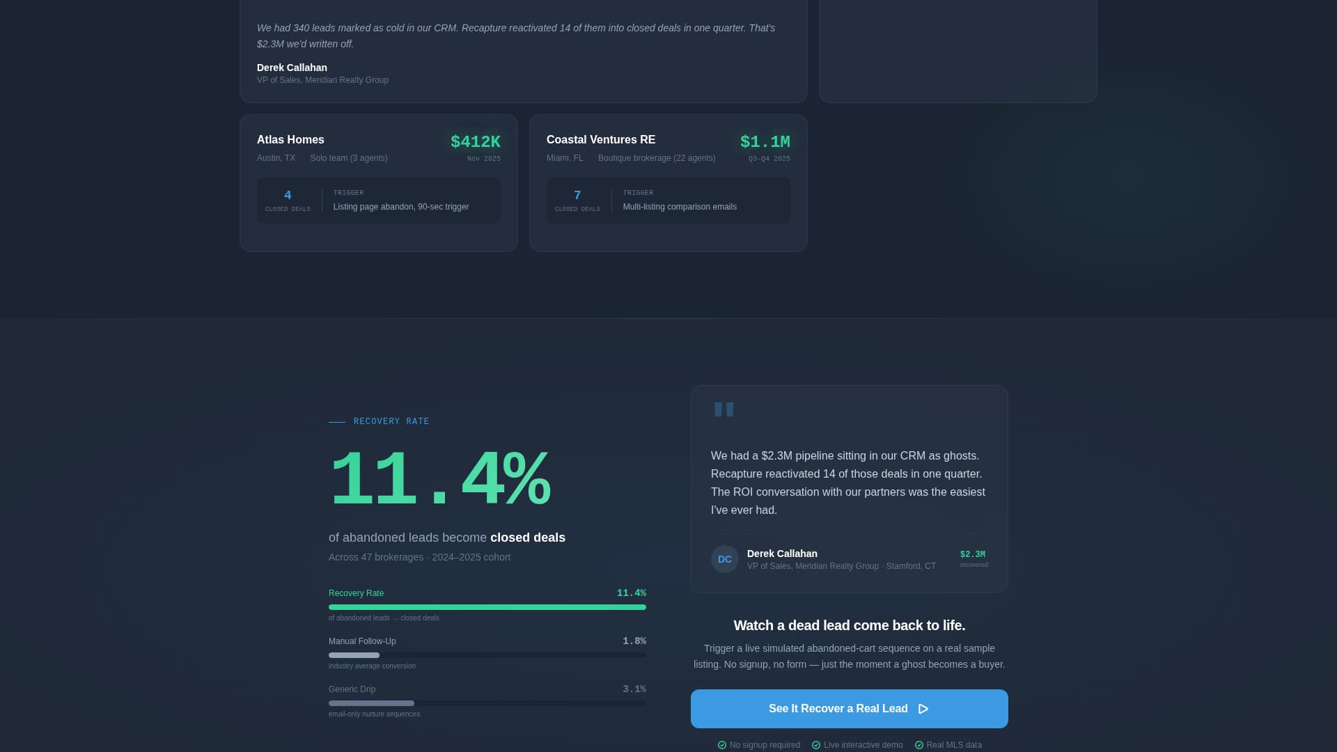 Real Estate Email Marketing Professional Website Template