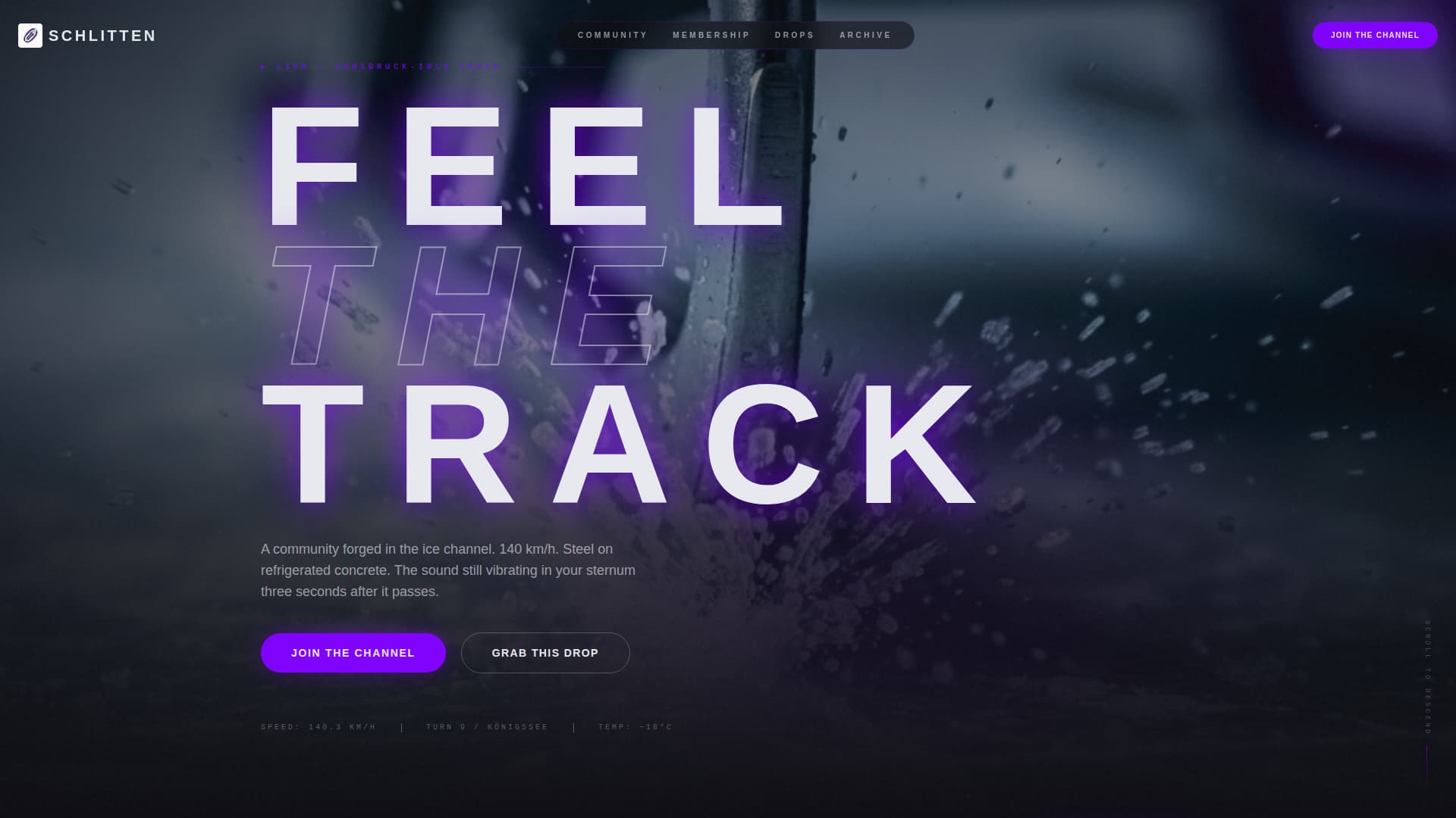 Schlitten - Highvelocity Luge Landing Page Template