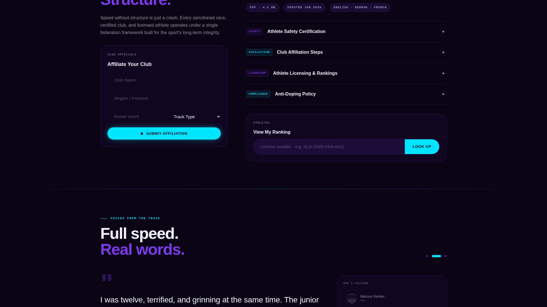 Sled - Electric Luge Landing Page Template