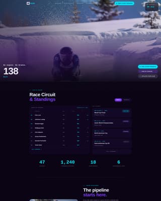 Sled - Electric Luge Landing Page Template