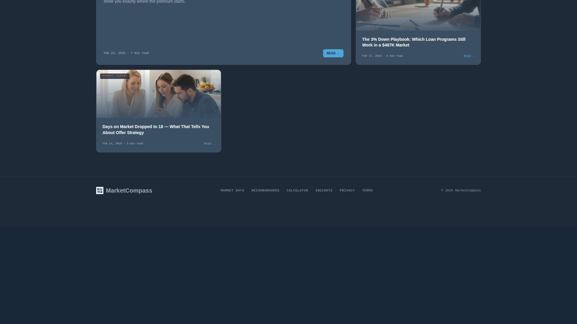 Real Estate Market Data & Analytics Website Template