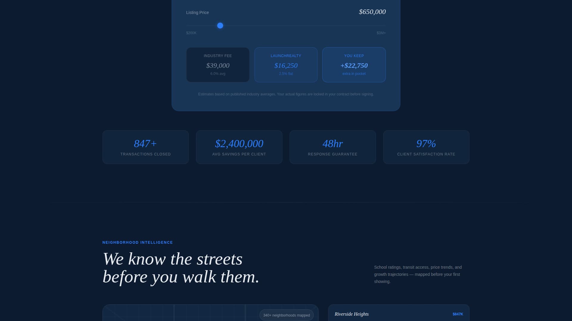 Real Estate Agency Specialist Booking Website Template