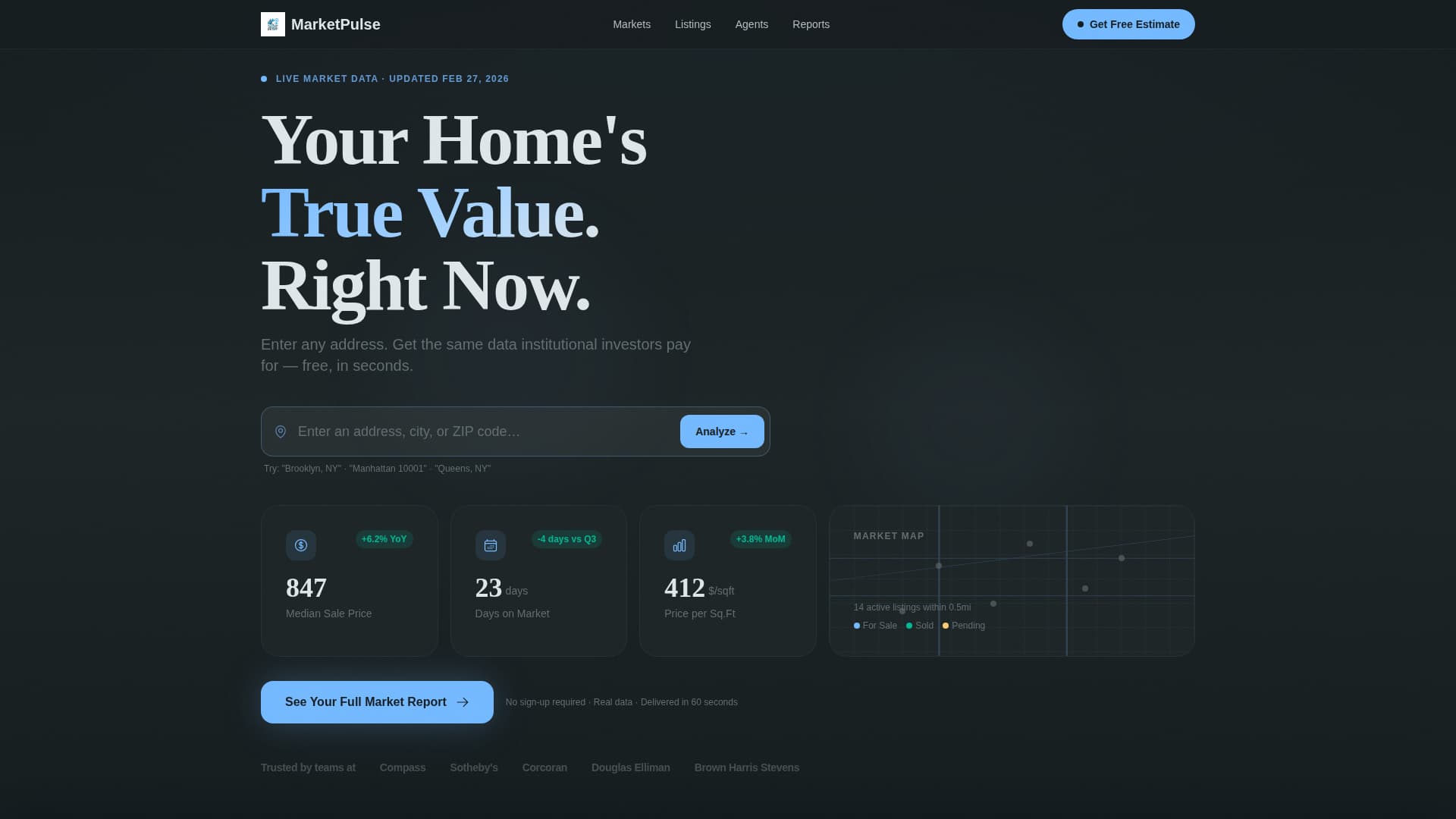 Marketpulse - Dynamic Realestate Landing Page Template