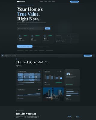 Real Estate Agency Home Value Estimator Website Template