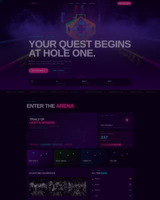 Putt - Electrifying Minigolf Landing Page Template