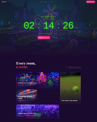 Putt - Electric Golf Landing Page Template