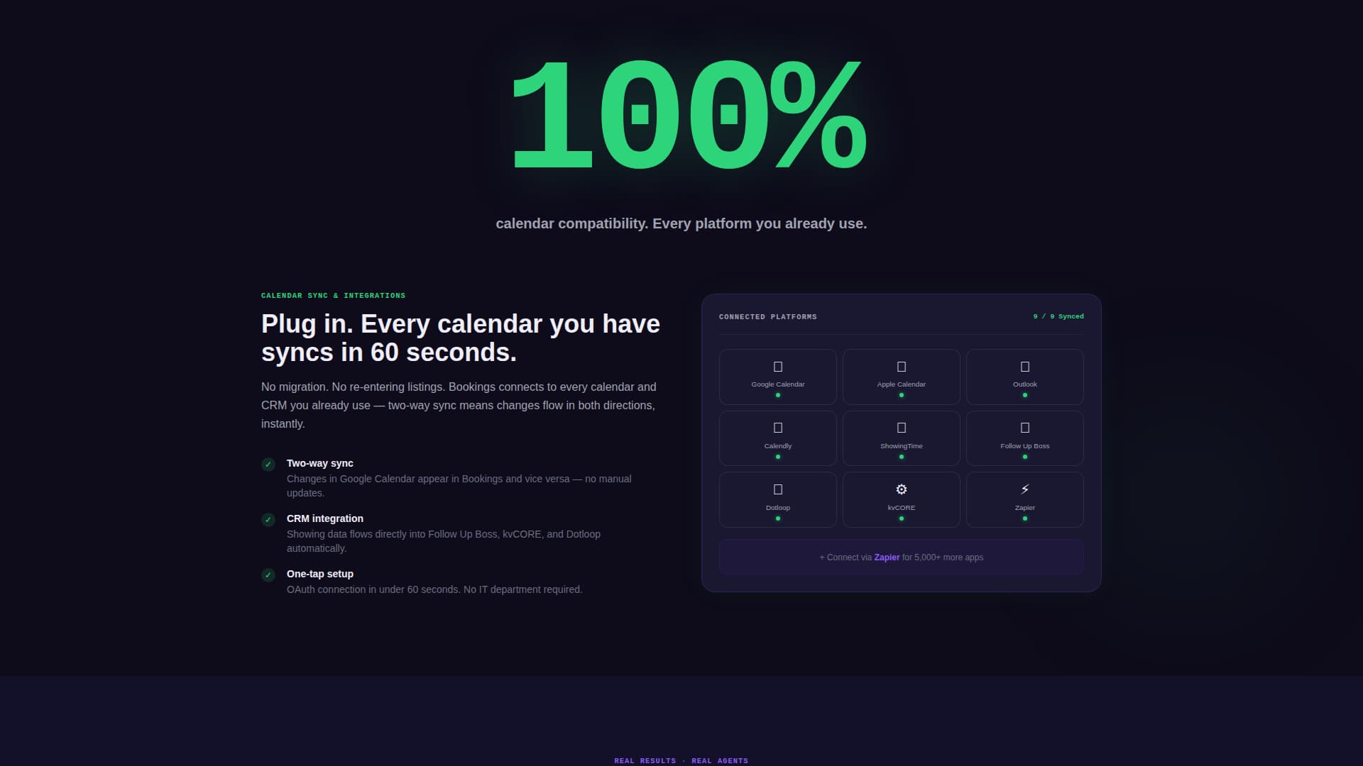 Showings - Precision Scheduling Landing Page Template