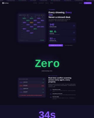 Showings - Precision Scheduling Landing Page Template