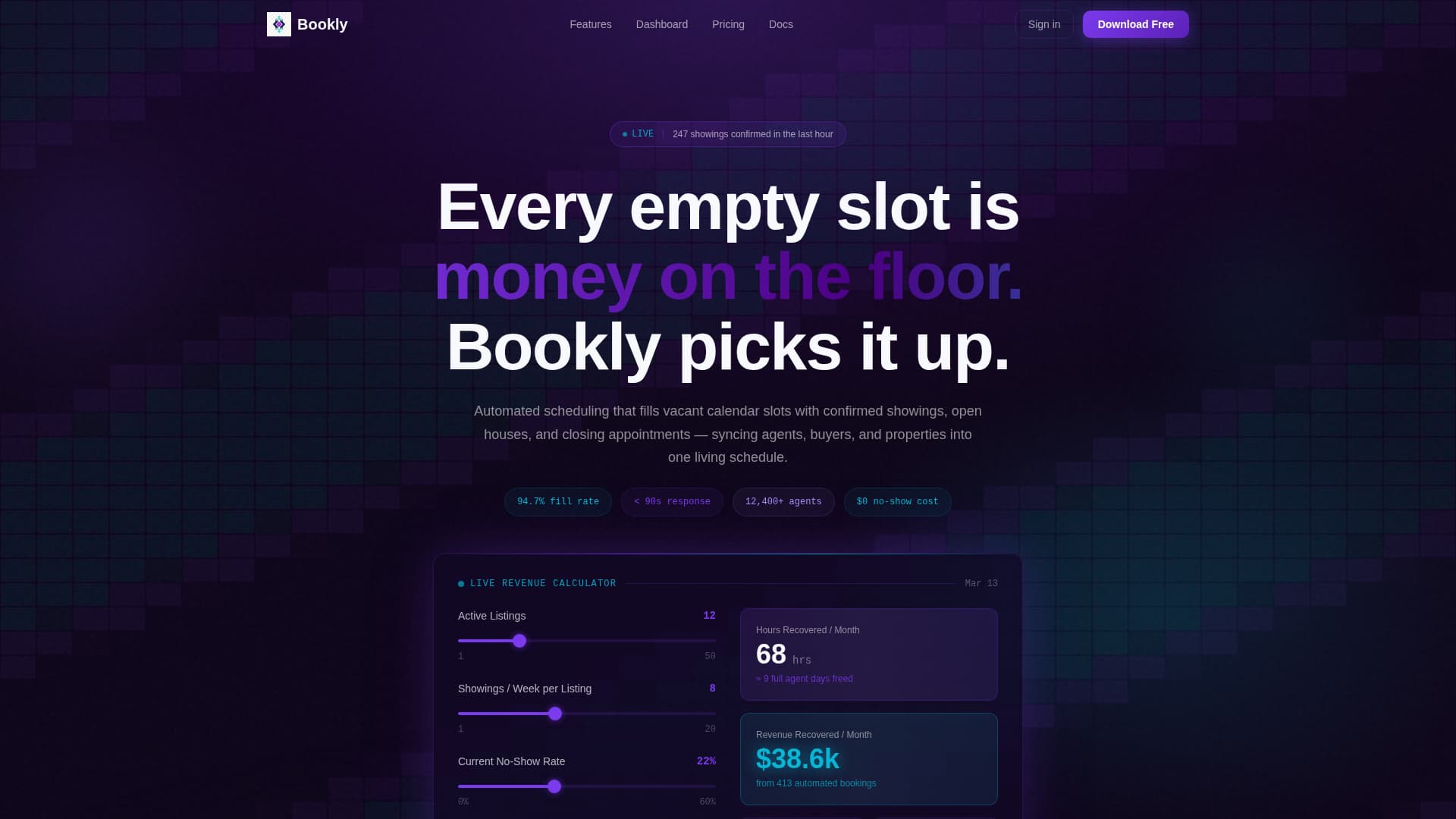 Bookly - Dynamic Realestatebooking Landing Page Template