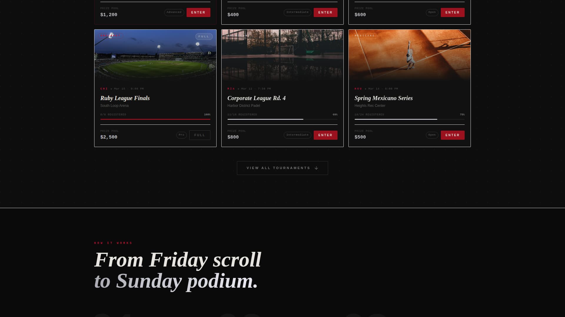 Smash - Highimpact Padel Landing Page Template