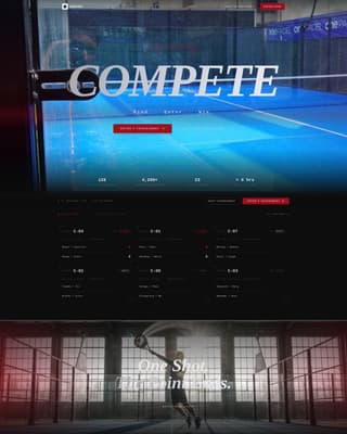 Smash - Highimpact Padel Landing Page Template