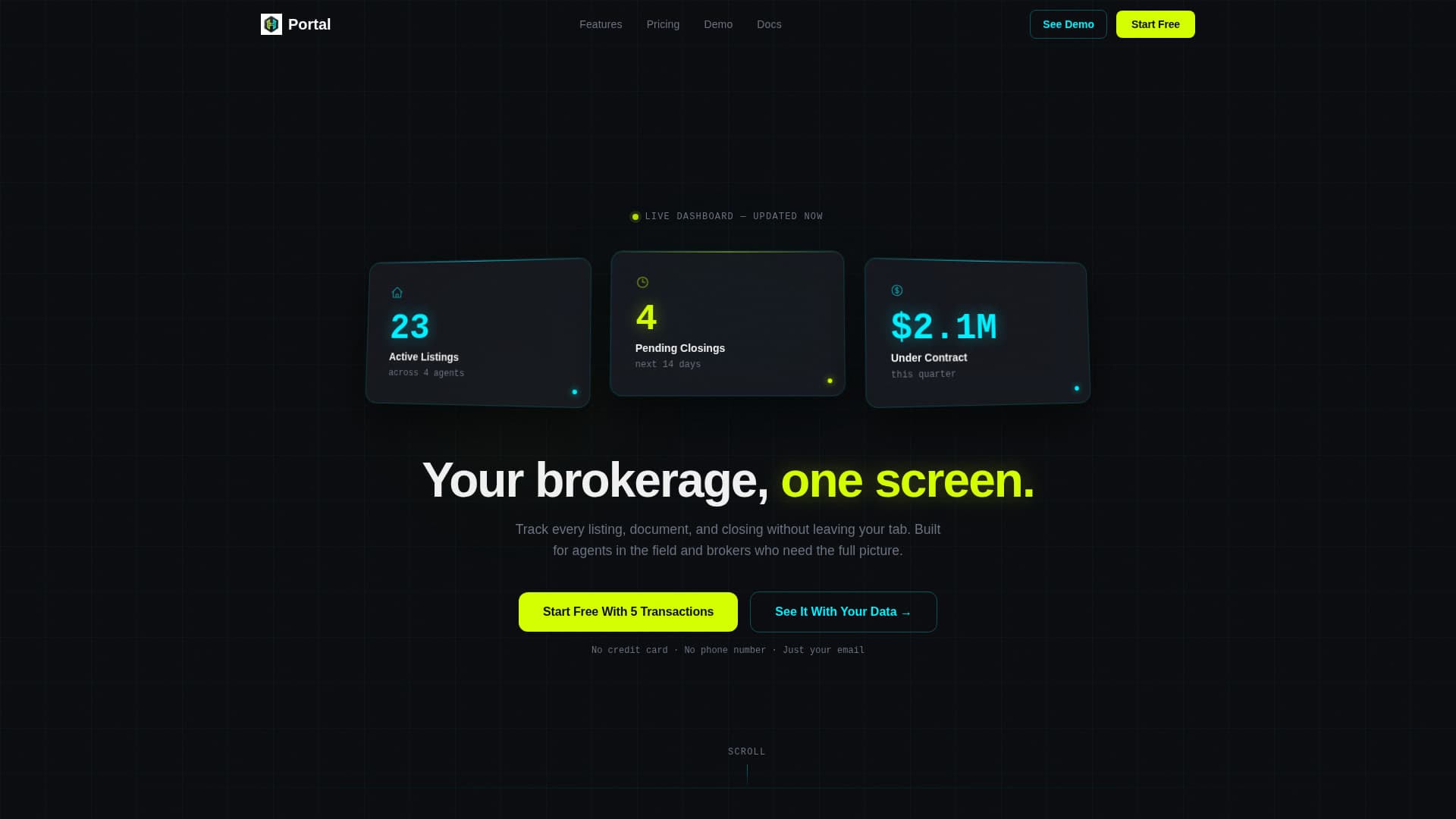 Portal - Powerful Realestate Landing Page Template