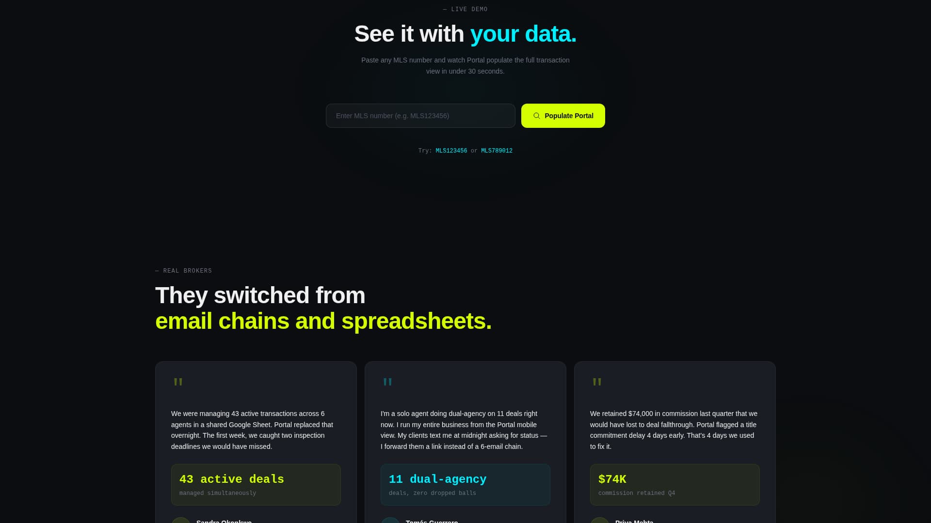Portal - Powerful Realestate Landing Page Template