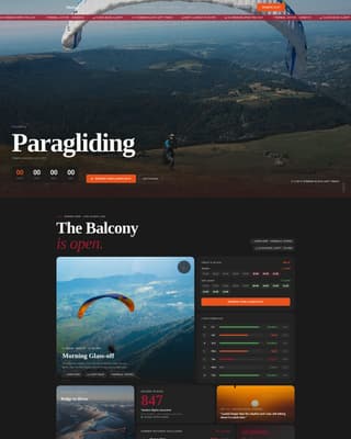 Thermal - Breathtaking Paragliding Landing Page Template