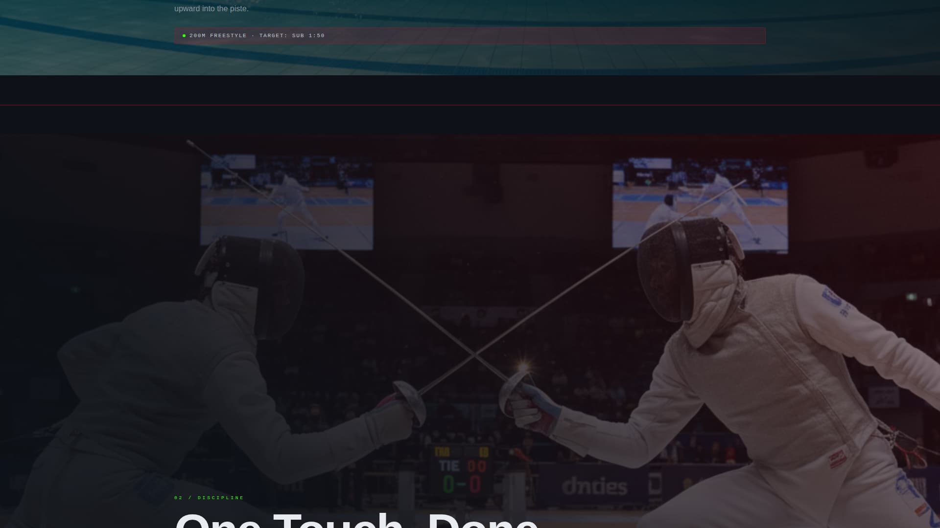 Pentathlon - Immersive Community Landing Page Template