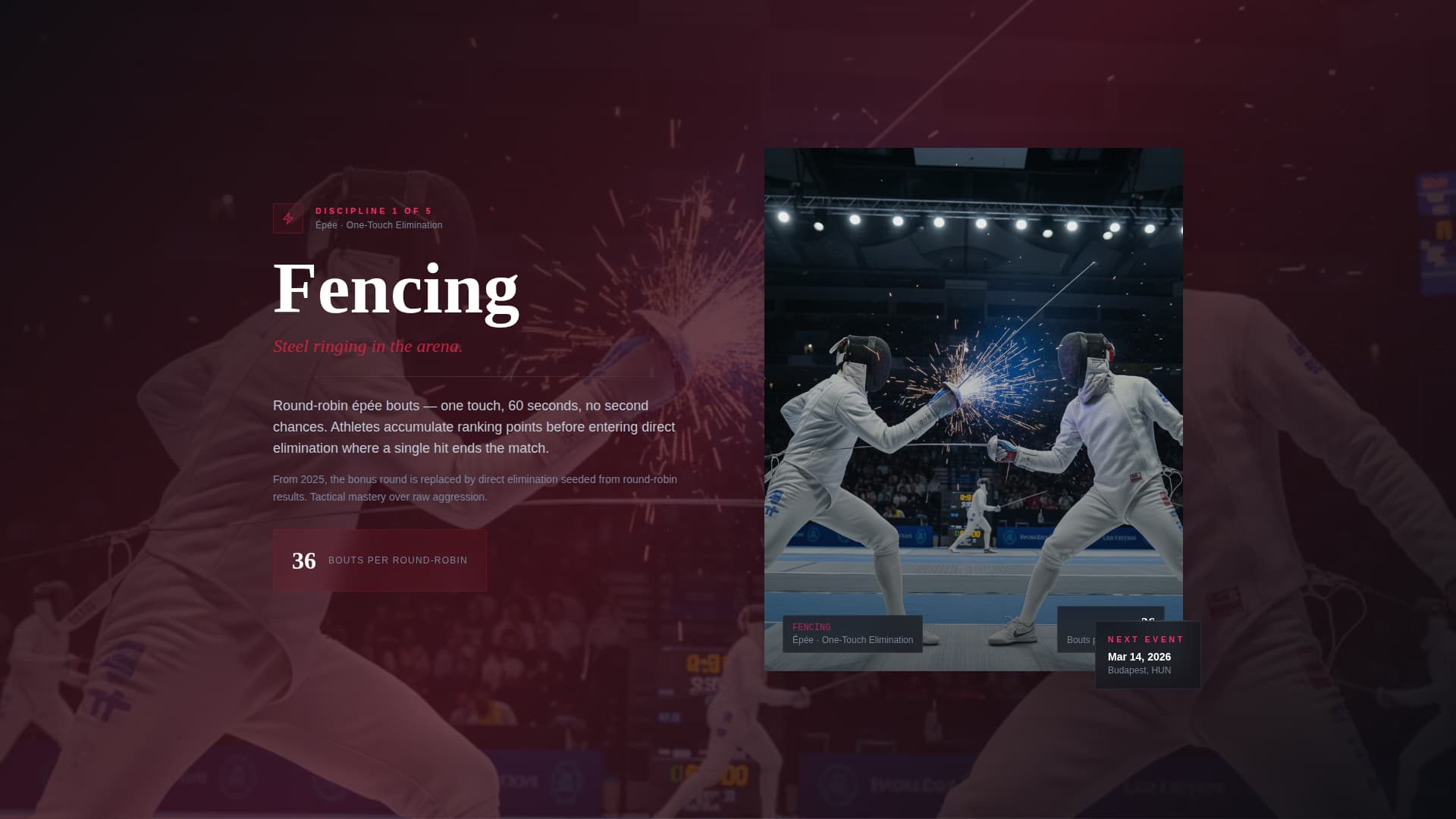 Pentathlon - Elite Multisport Landing Page Template
