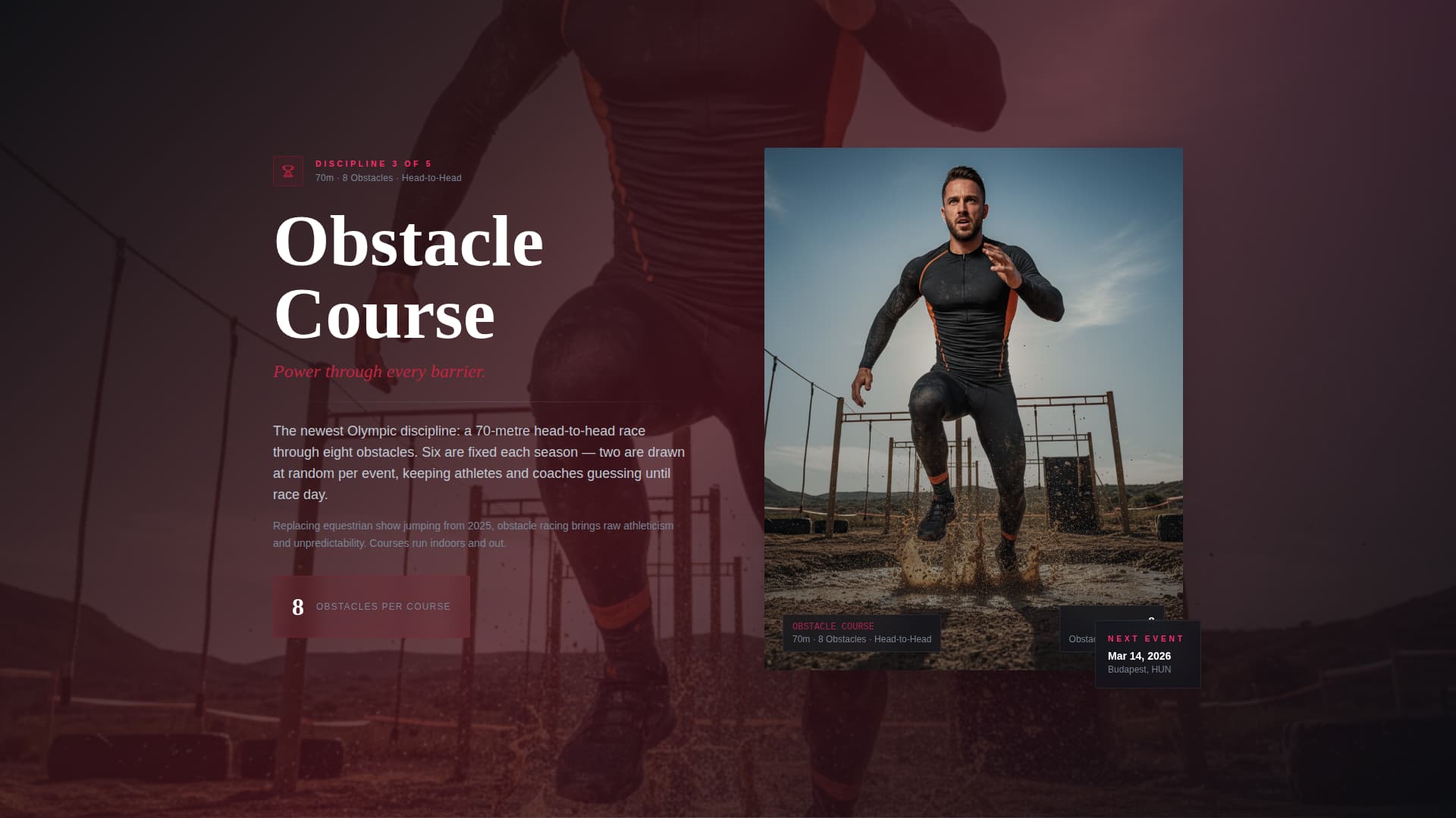 Pentathlon - Elite Multisport Landing Page Template