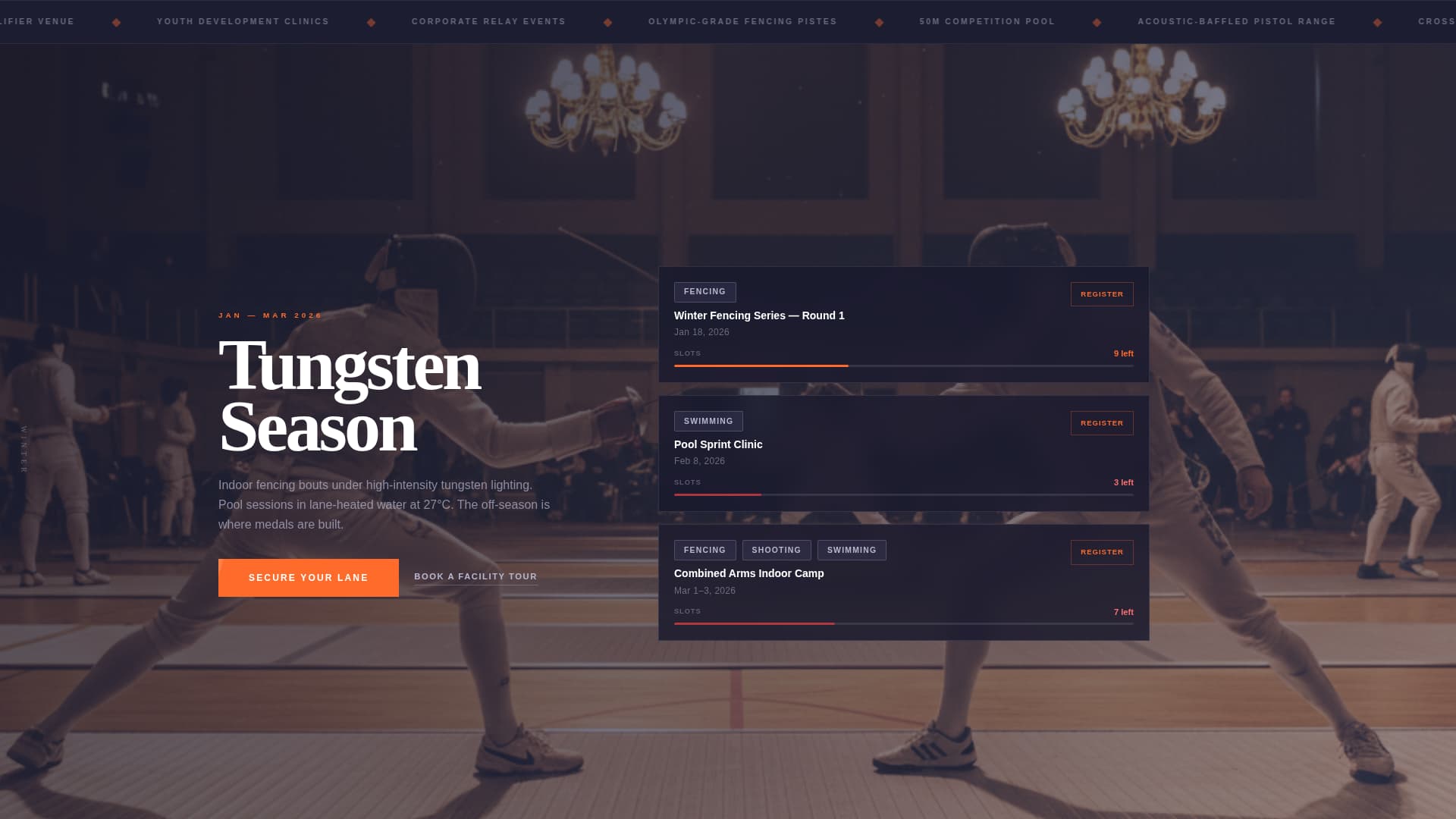 Champion — Prestigious Elite Athletics Landing Page Template