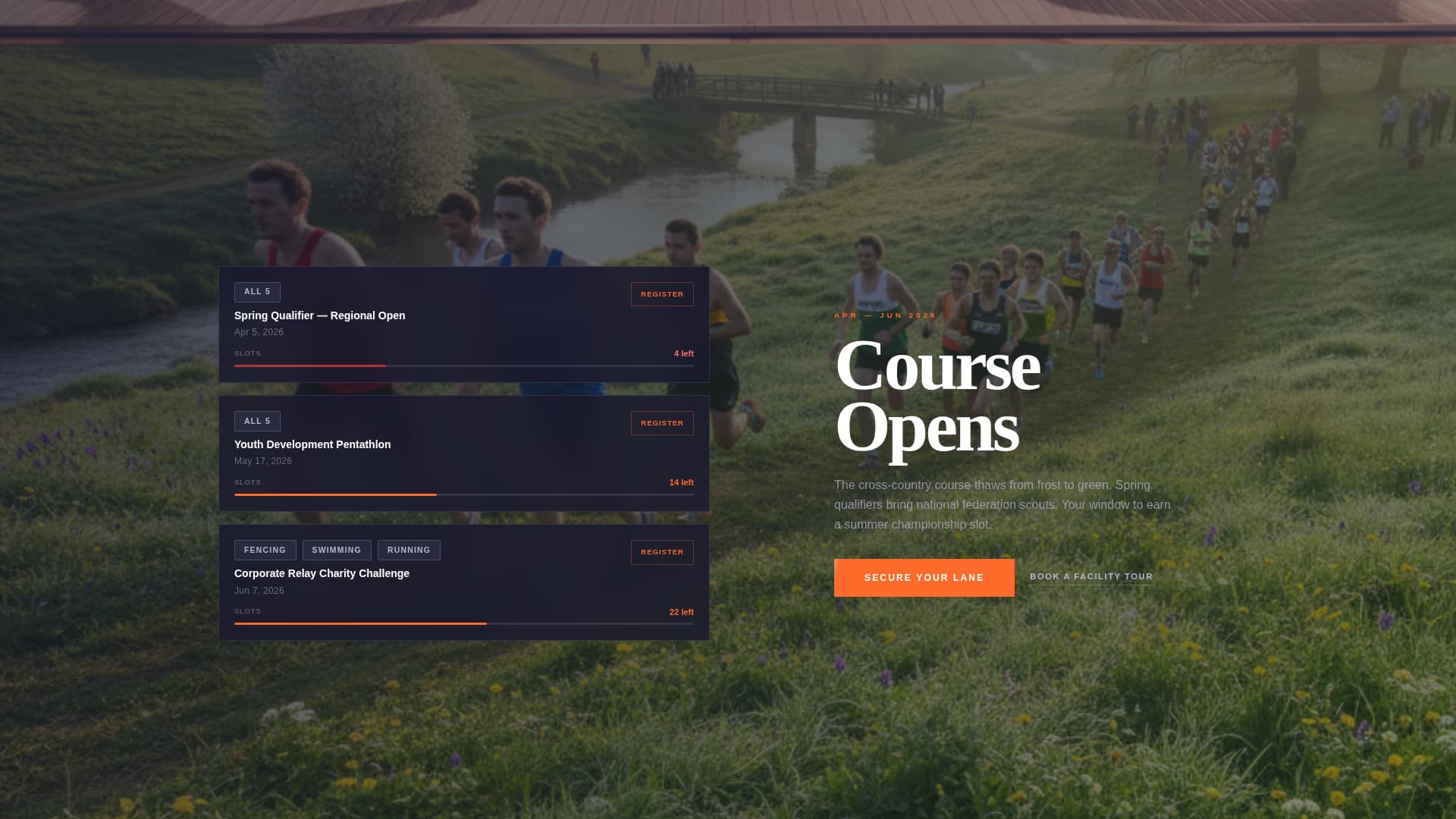 Champion — Prestigious Elite Athletics Landing Page Template