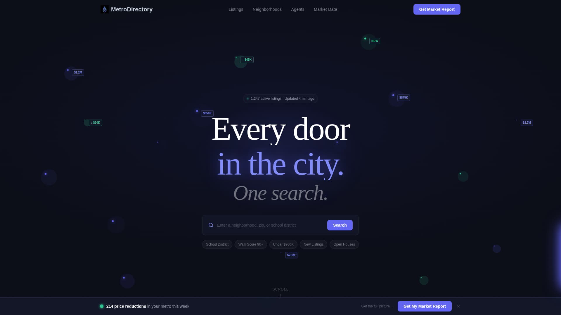 Metrodirectory - Powerful Realestate Landing Page Template