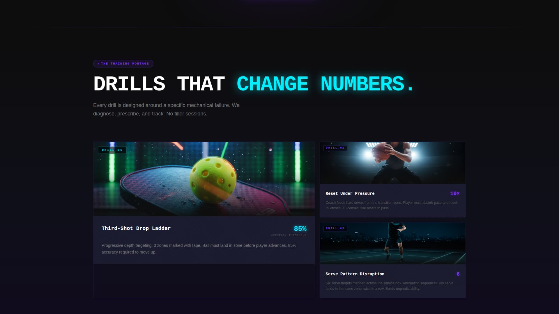 Dink - Elite Pickleball Landing Page Template