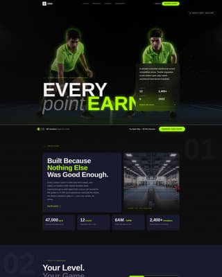Volley — Explosive Pickleball Landing Page Template