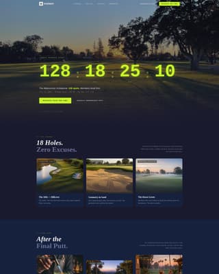 Fairway - Exclusive Golfclub Landing Page Template
