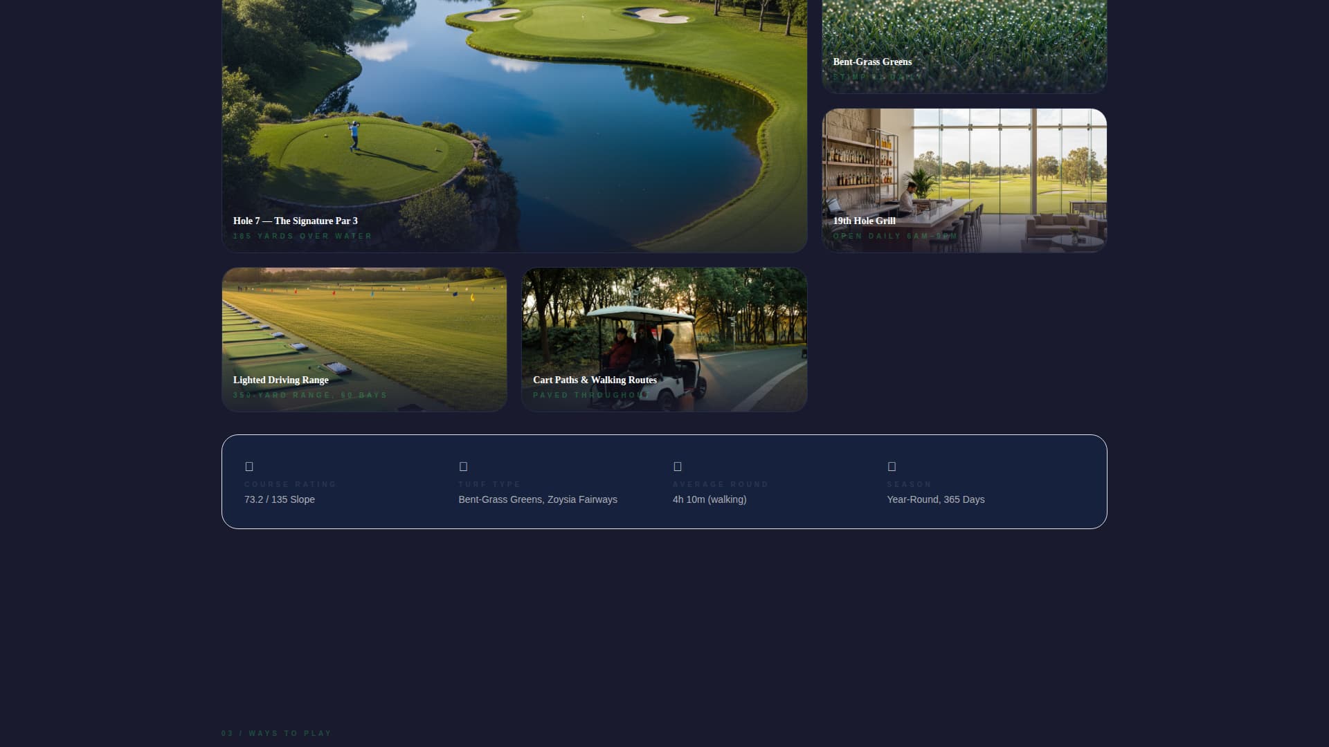Fairway - Dynamic Golf Landing Page Template