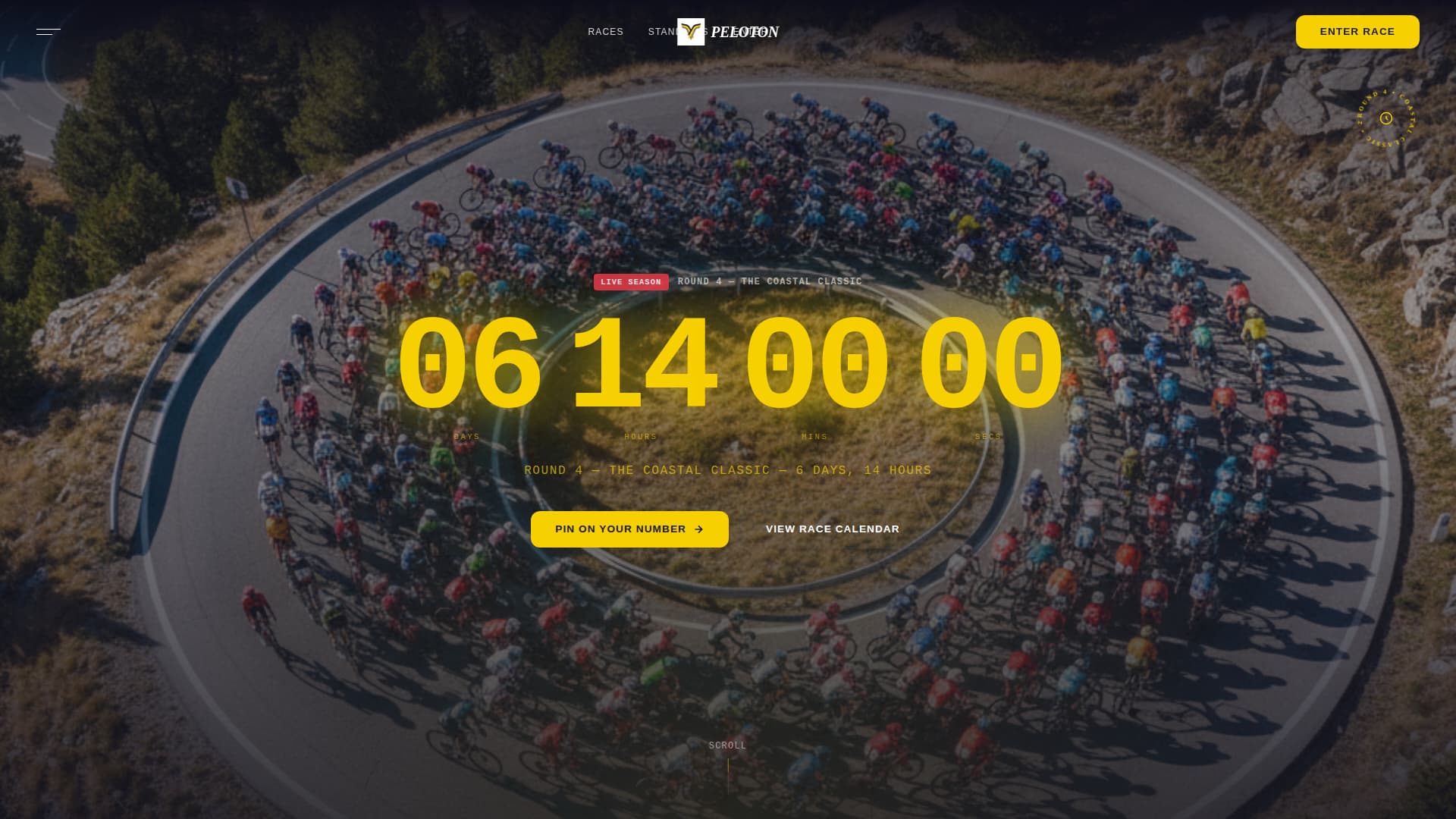 Peloton - Electrifying Cycling Landing Page Template