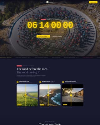 Peloton - Electrifying Cycling Landing Page Template