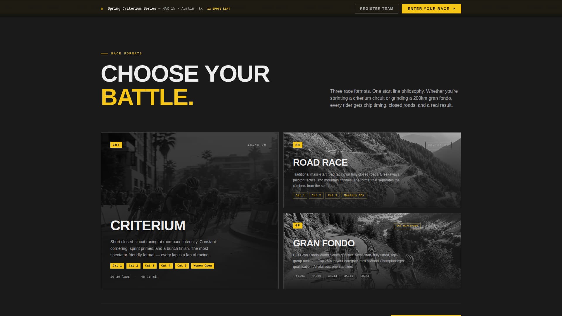 Peloton - Highoctane Cycling Landing Page Template